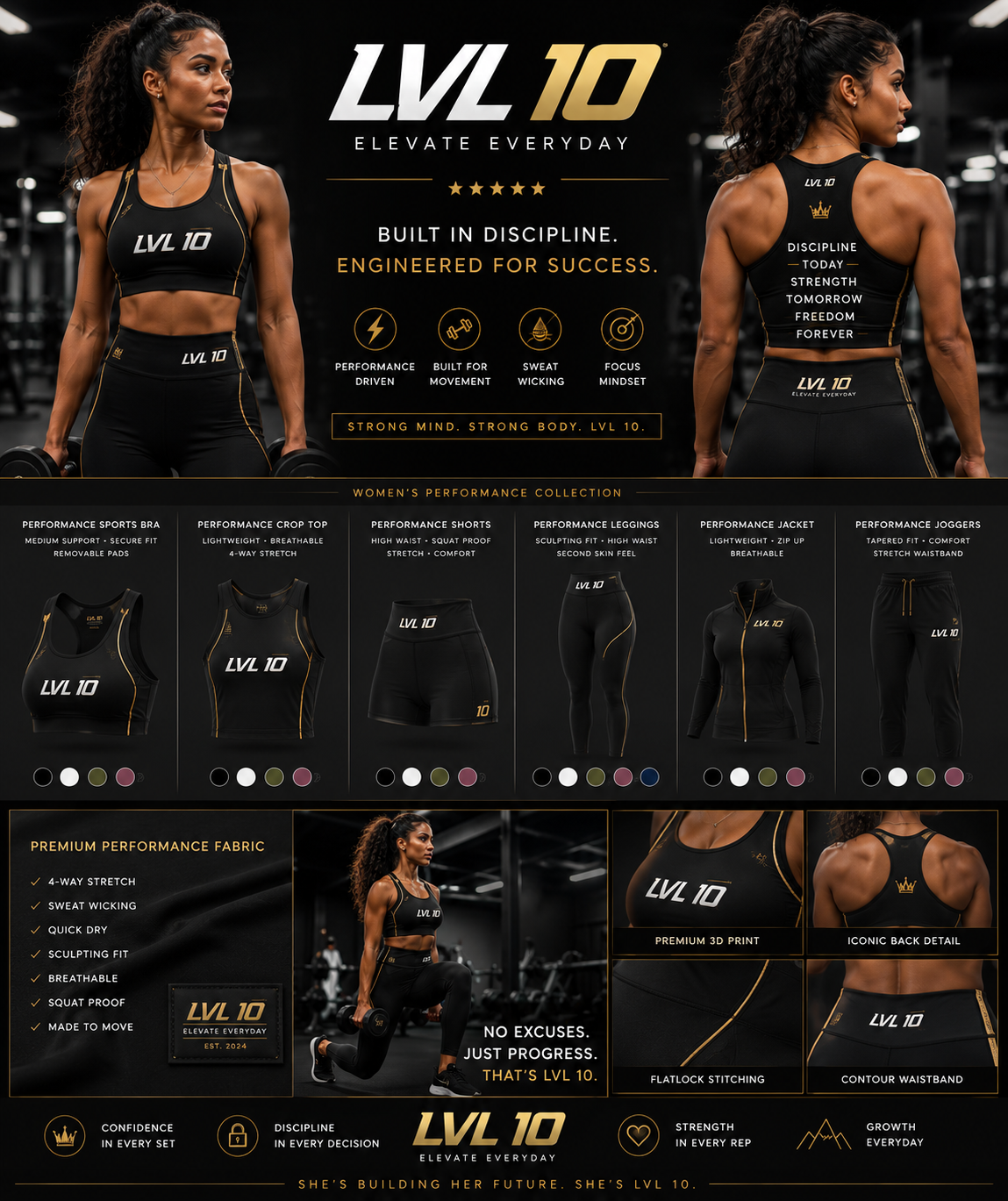 LVL 10 ATHLETIC — WOMEN